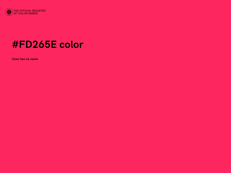 #FD265E color image