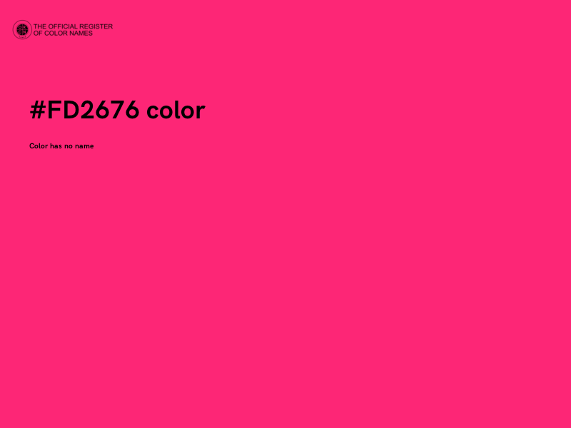 #FD2676 color image