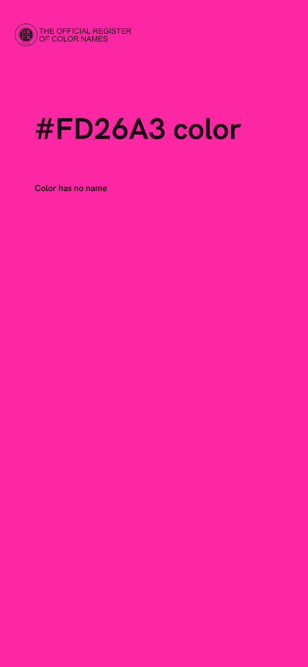 #FD26A3 color image