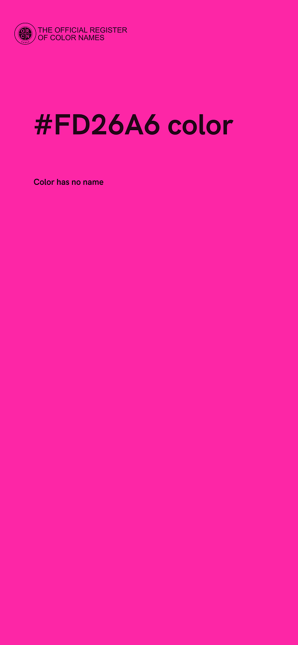 #FD26A6 color image