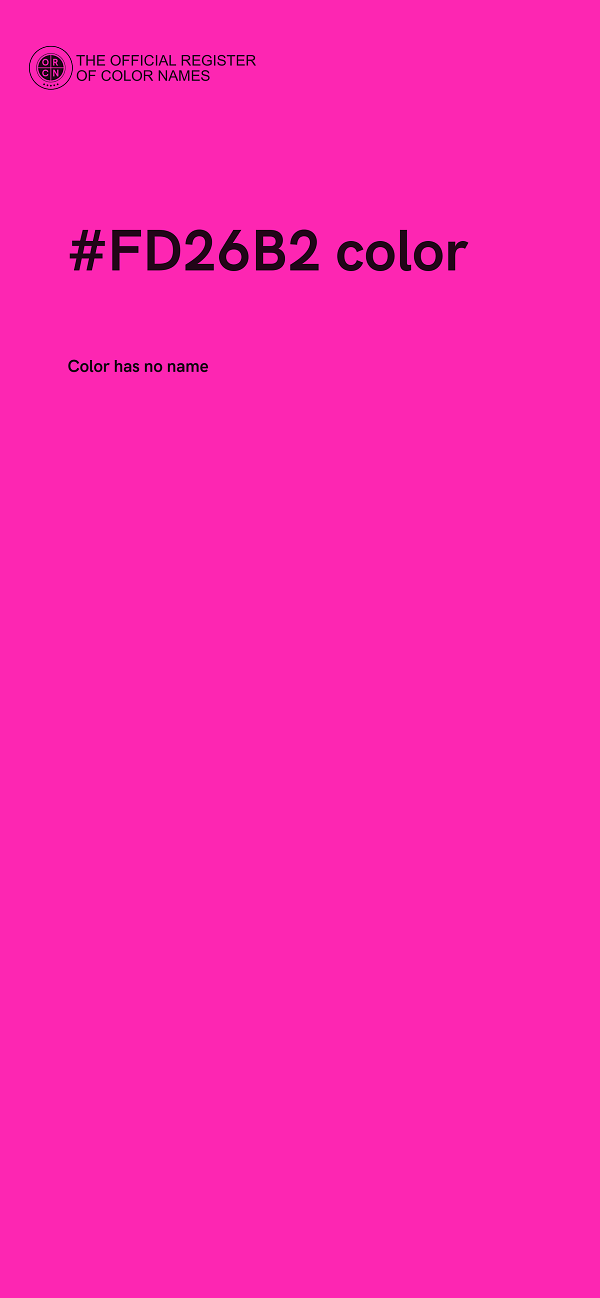 #FD26B2 color image