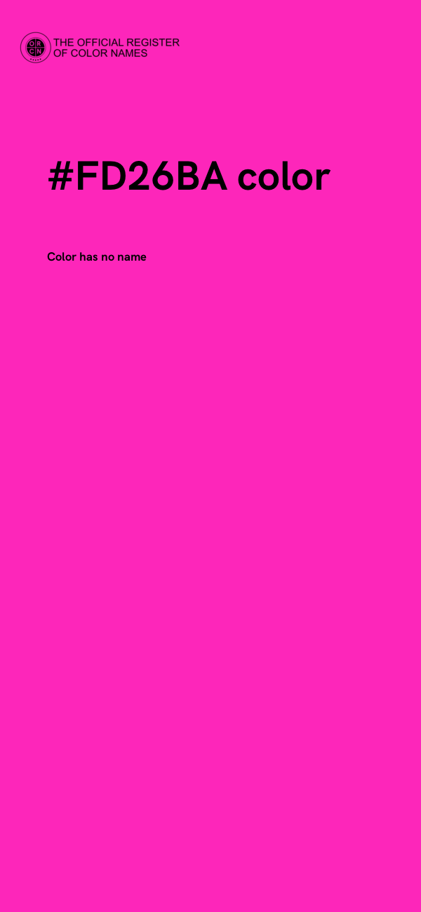 #FD26BA color image