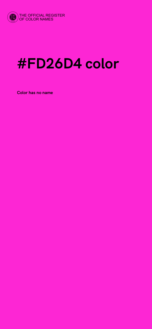 #FD26D4 color image