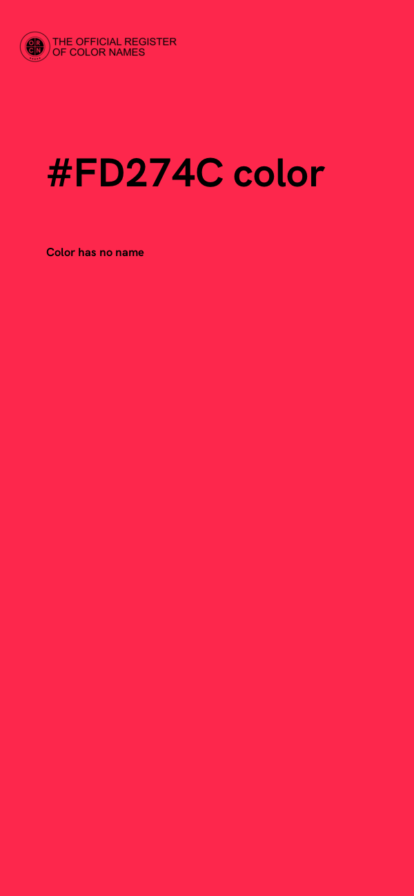 #FD274C color image