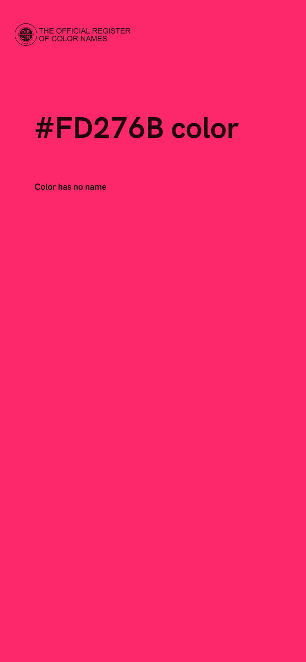 #FD276B color image