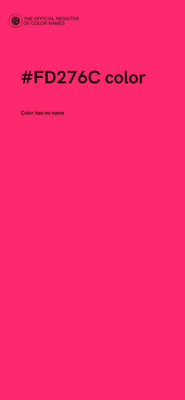 #FD276C color image