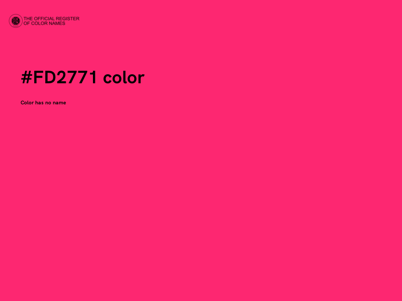 #FD2771 color image