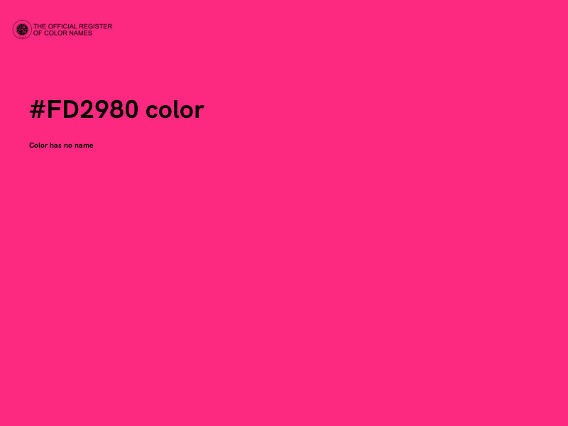 #FD2980 color image