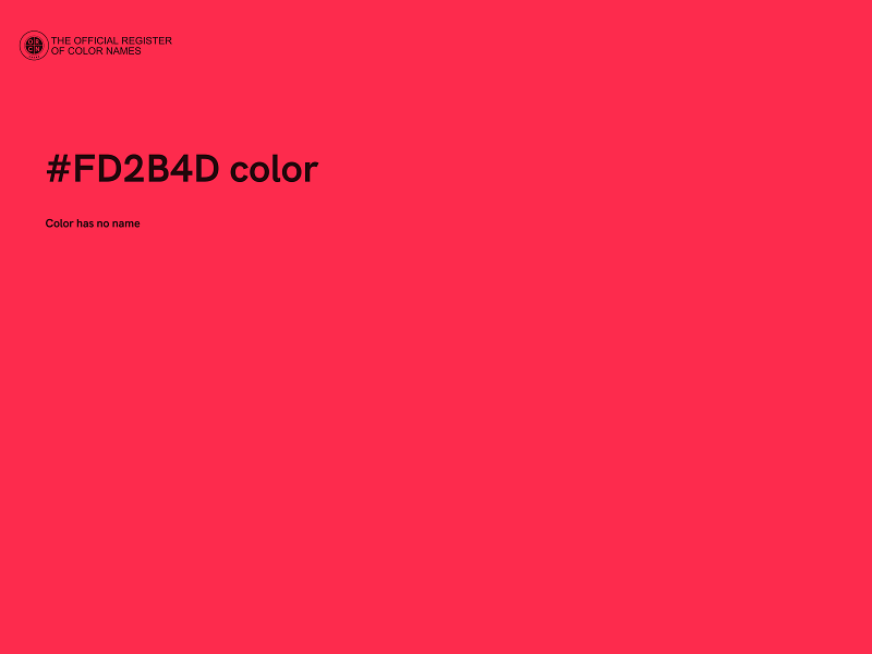 #FD2B4D color image