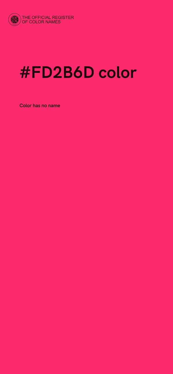 #FD2B6D color image