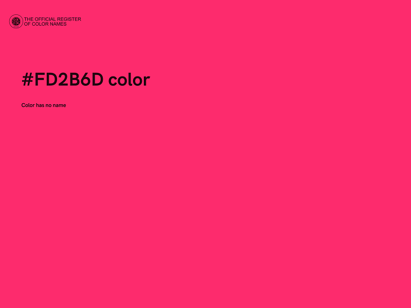 #FD2B6D color image
