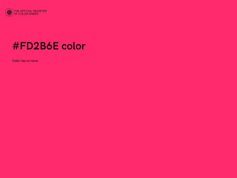 #FD2B6E color image