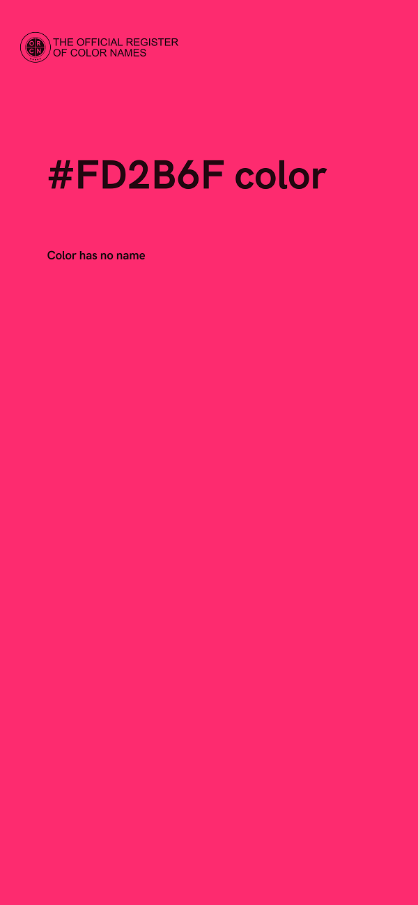 #FD2B6F color image