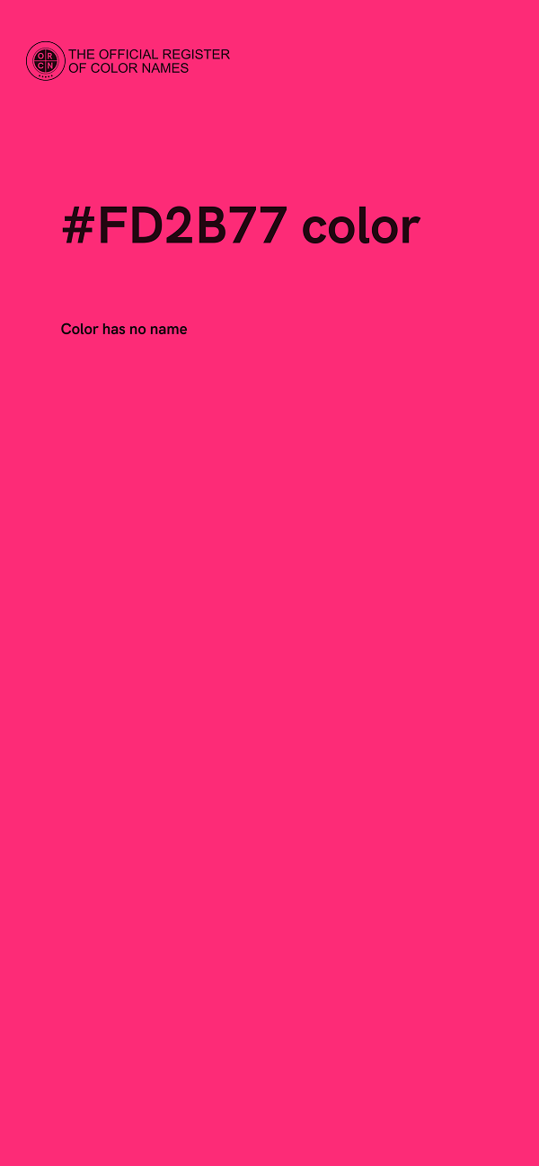 #FD2B77 color image