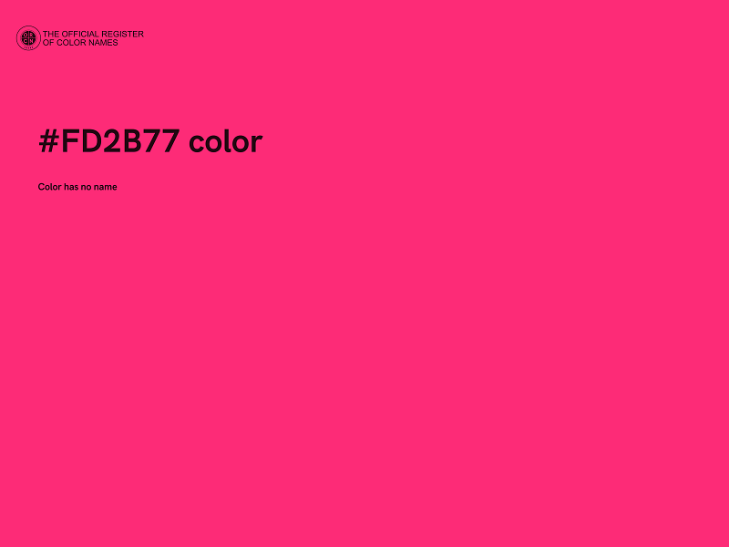 #FD2B77 color image