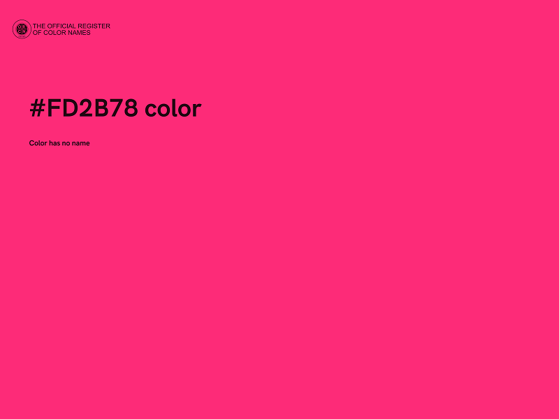 #FD2B78 color image