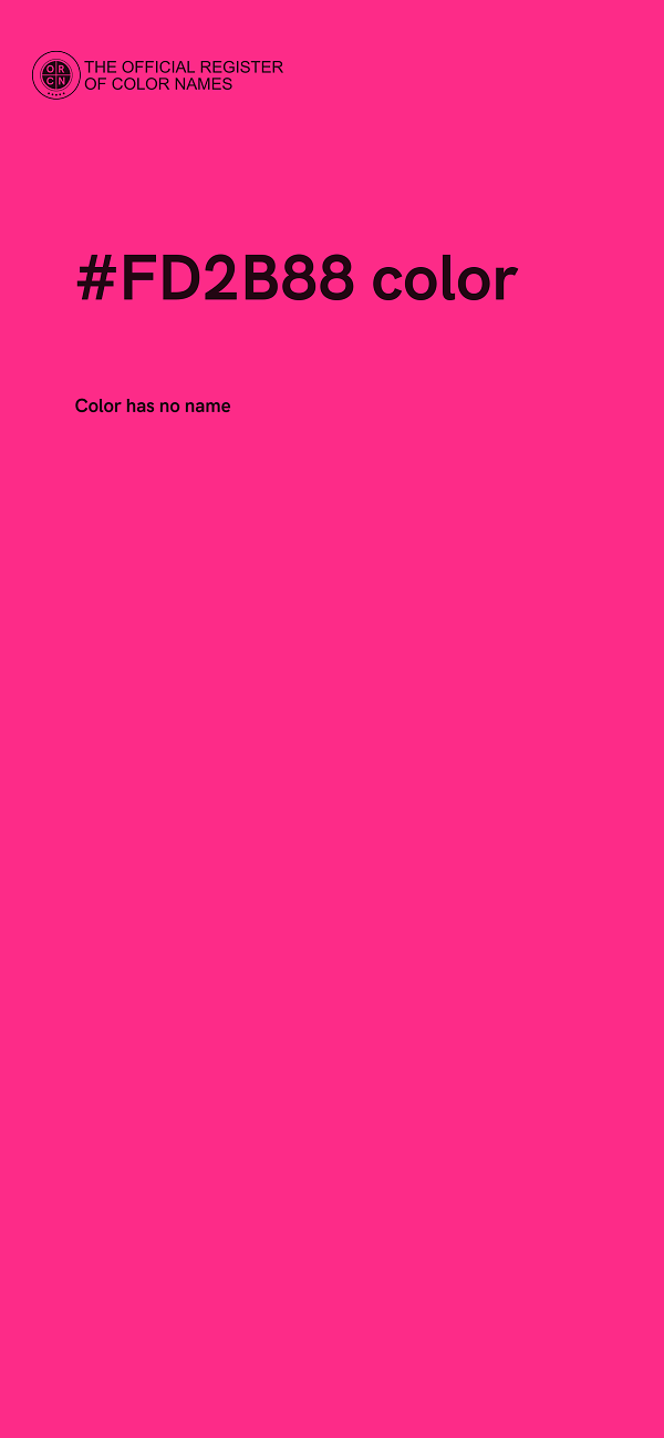#FD2B88 color image