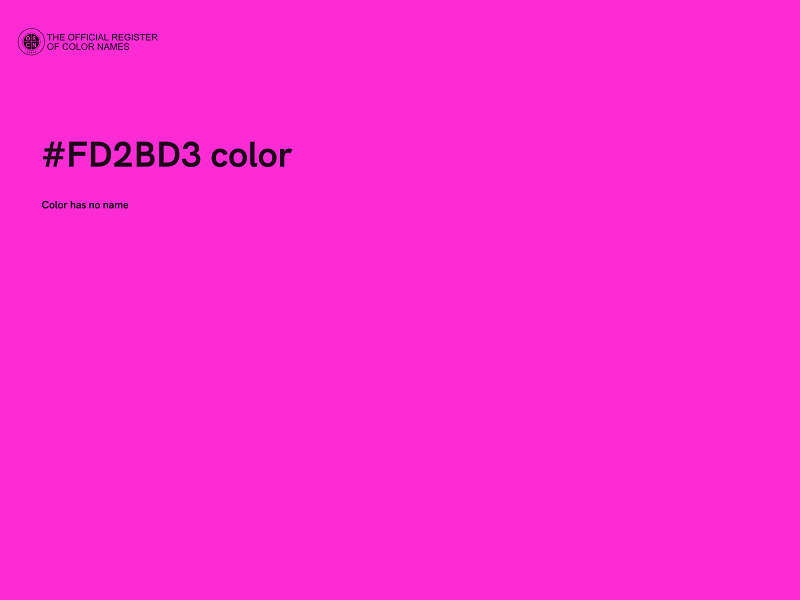 #FD2BD3 color image