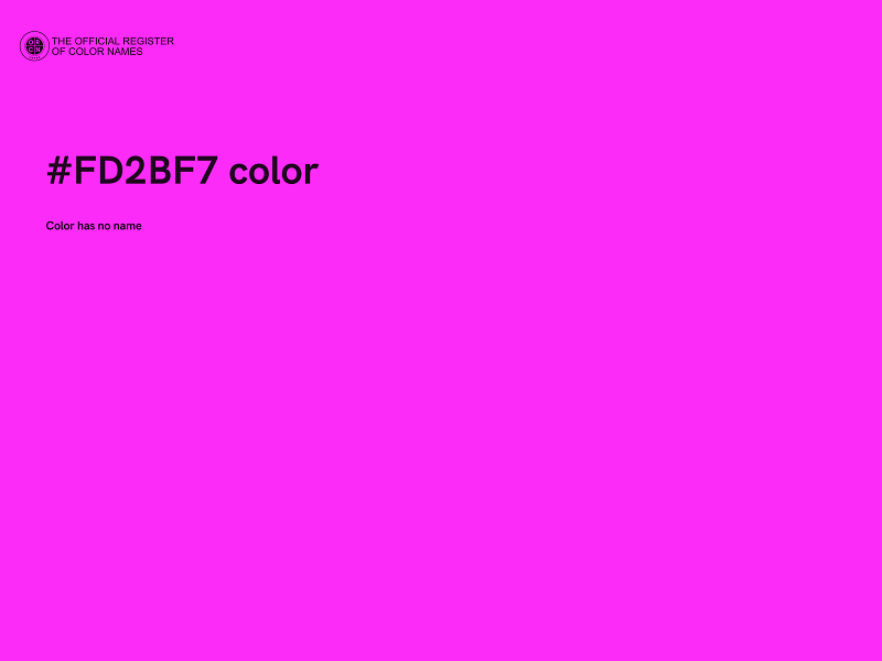 #FD2BF7 color image