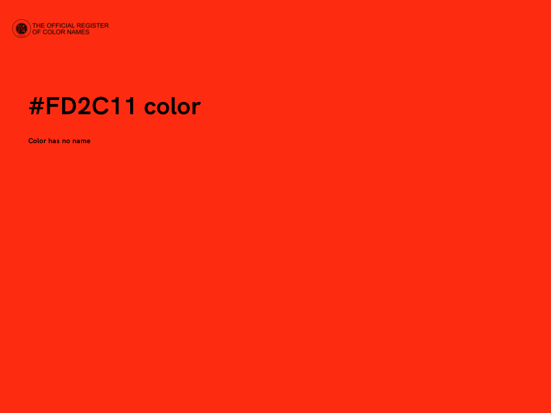 #FD2C11 color image