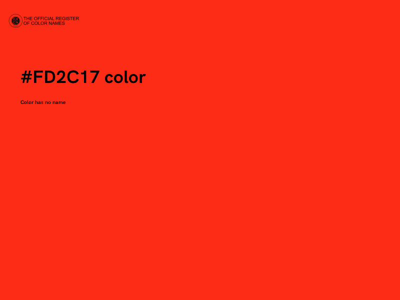 #FD2C17 color image