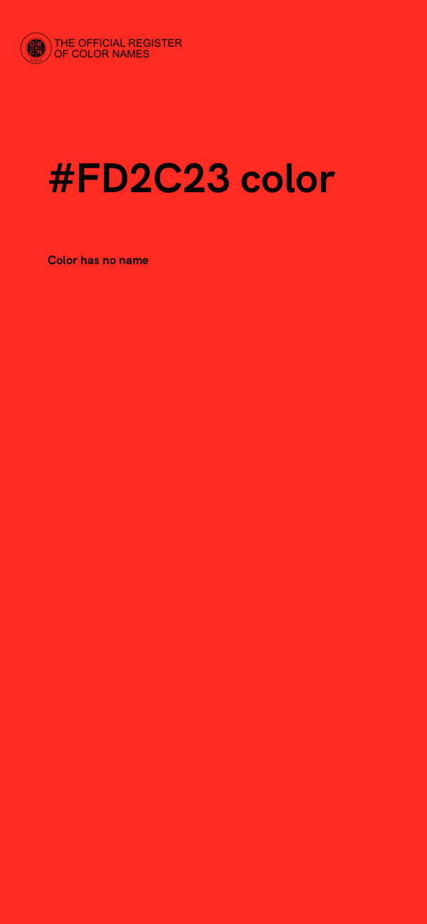 #FD2C23 color image