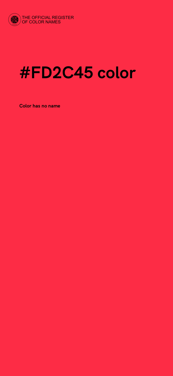 #FD2C45 color image