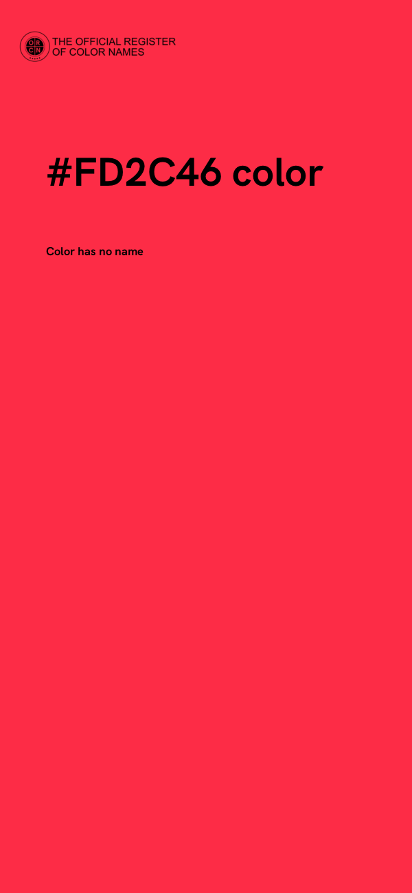 #FD2C46 color image