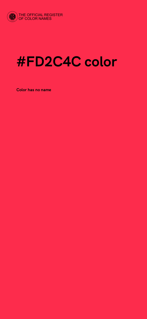 #FD2C4C color image