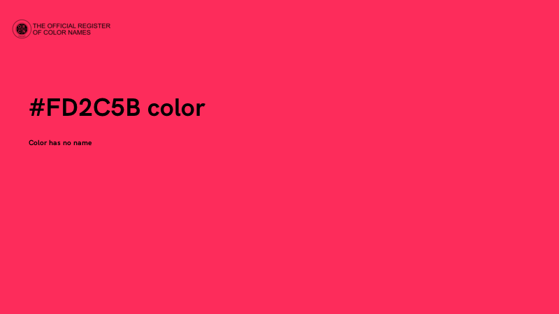 #FD2C5B color image