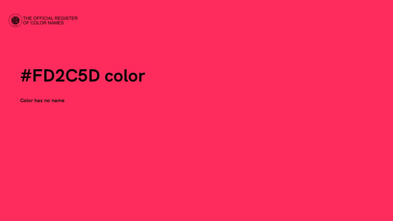 #FD2C5D color image