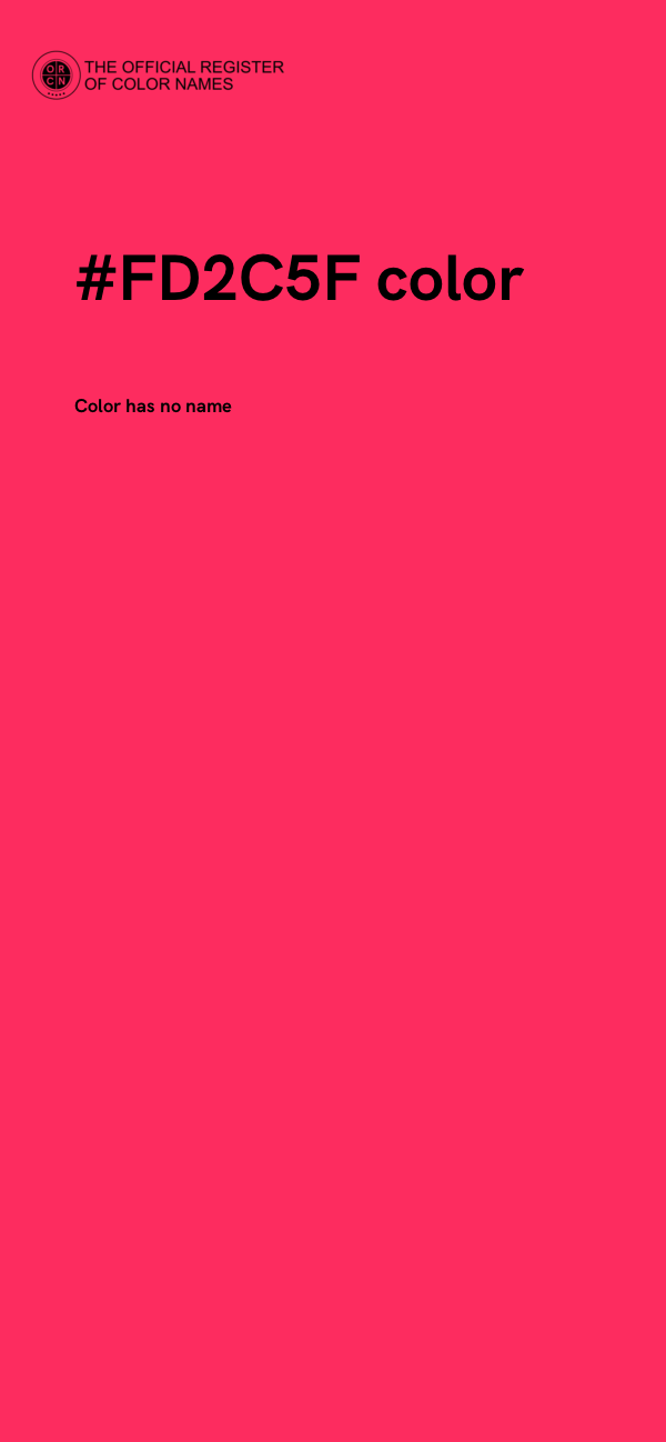 #FD2C5F color image