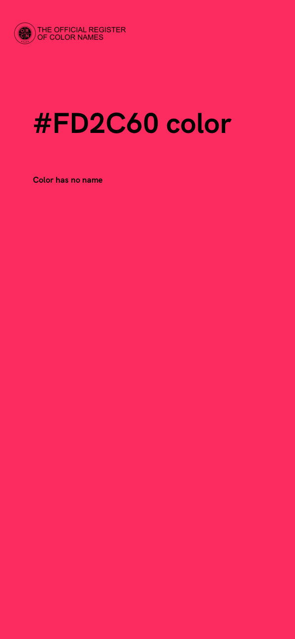 #FD2C60 color image
