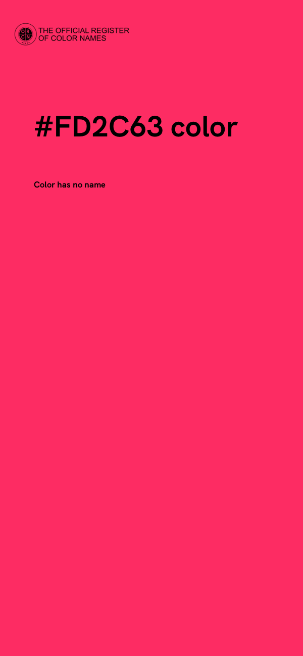 #FD2C63 color image