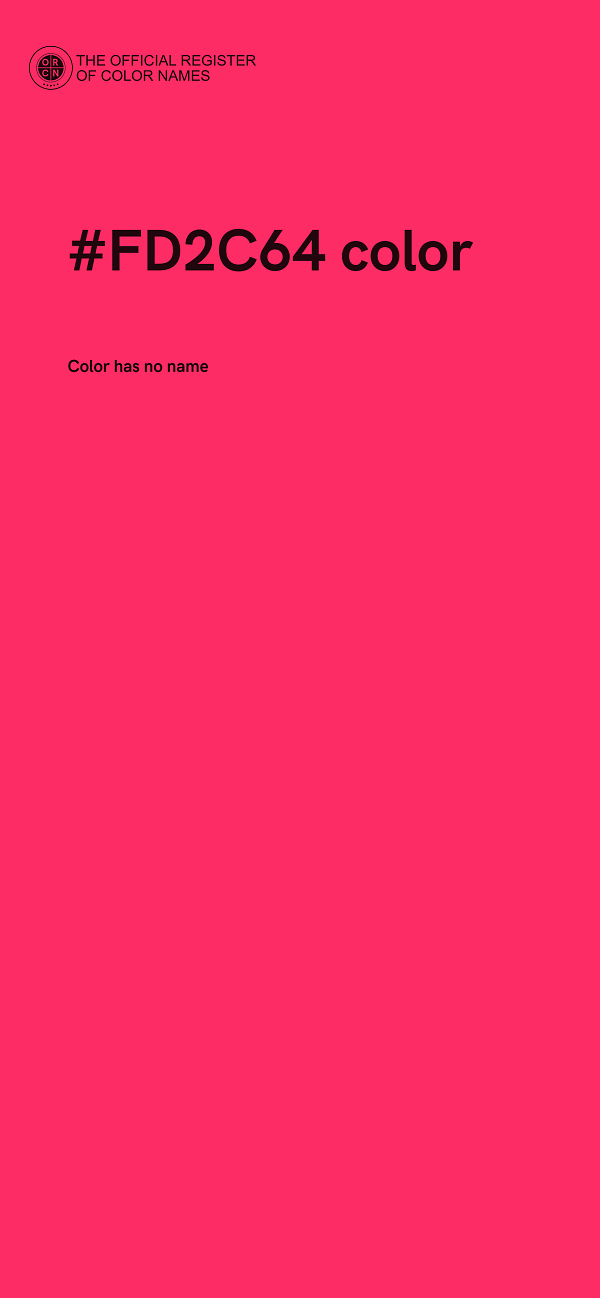 #FD2C64 color image
