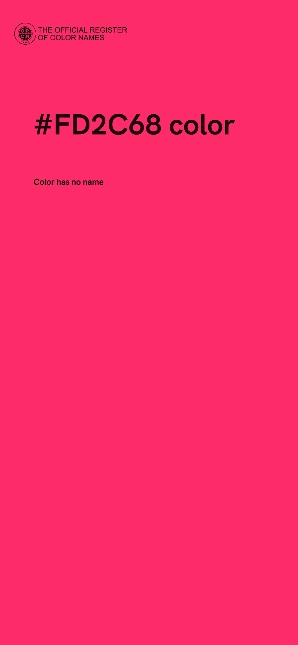 #FD2C68 color image