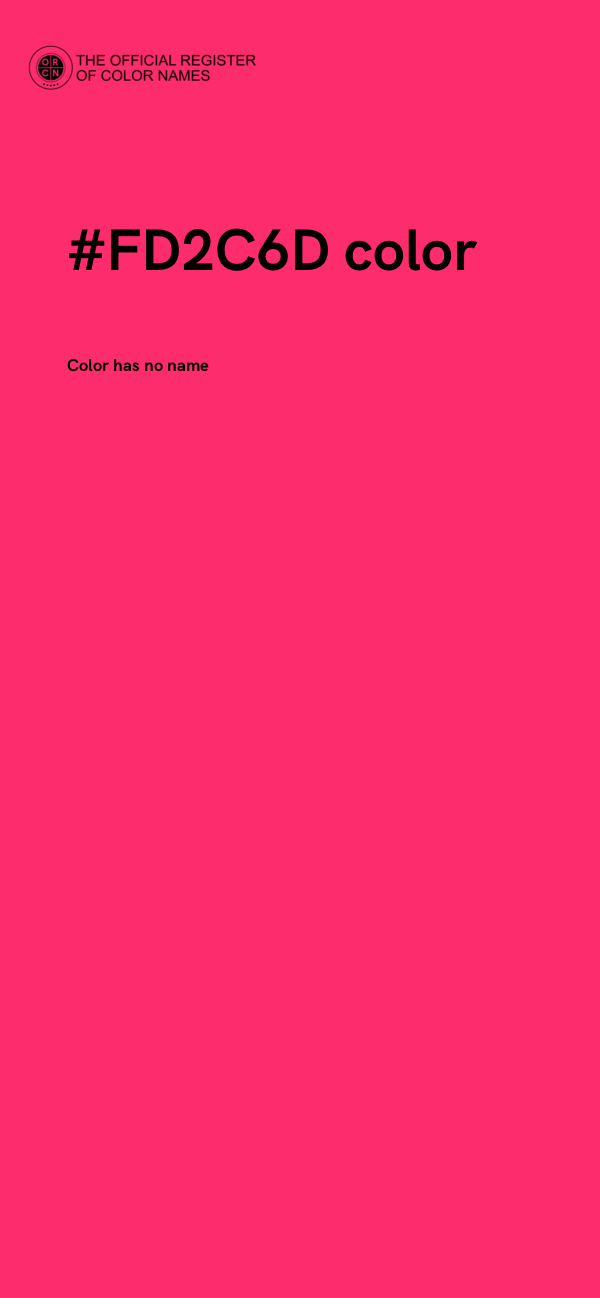 #FD2C6D color image