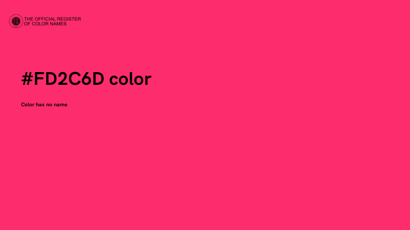 #FD2C6D color image
