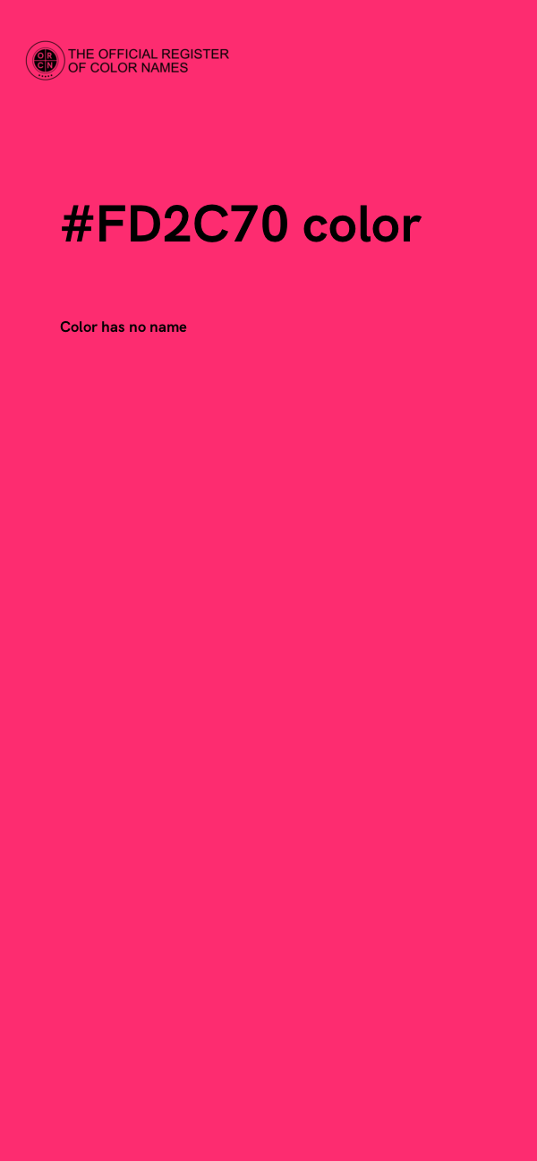 #FD2C70 color image