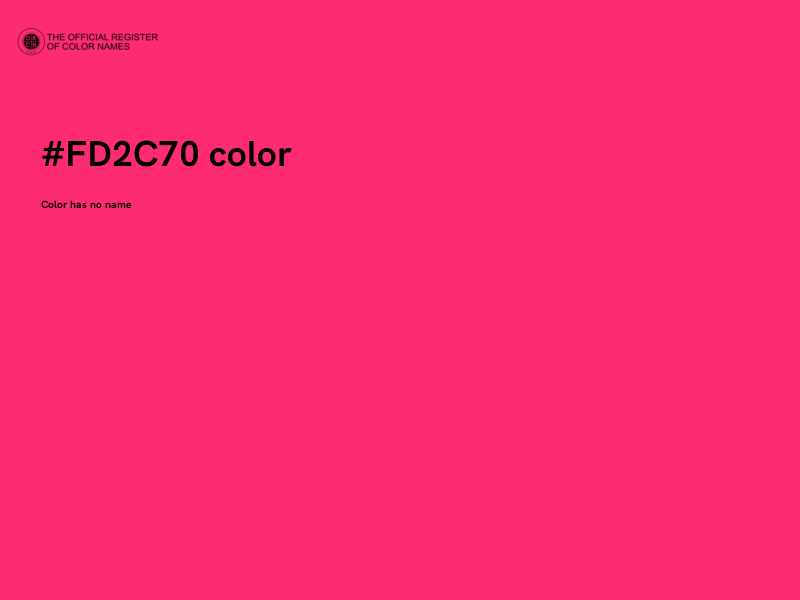 #FD2C70 color image