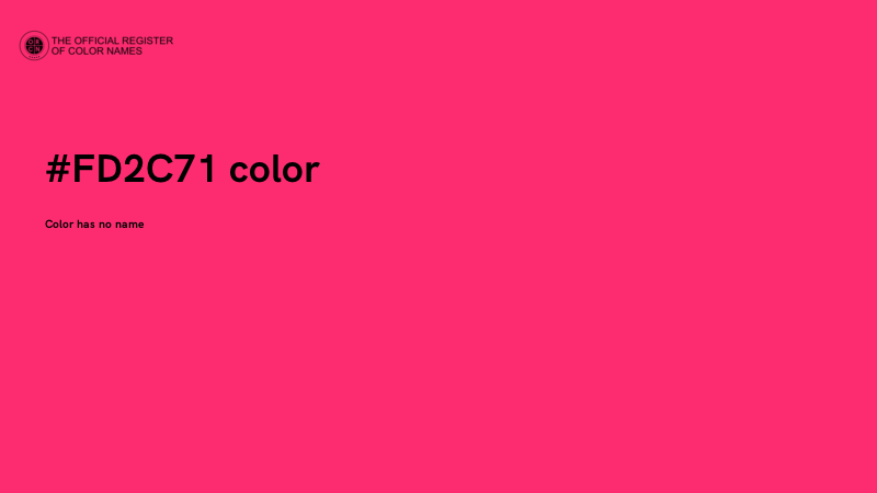 #FD2C71 color image