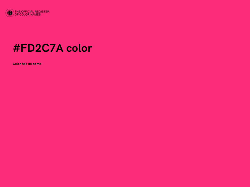 #FD2C7A color image