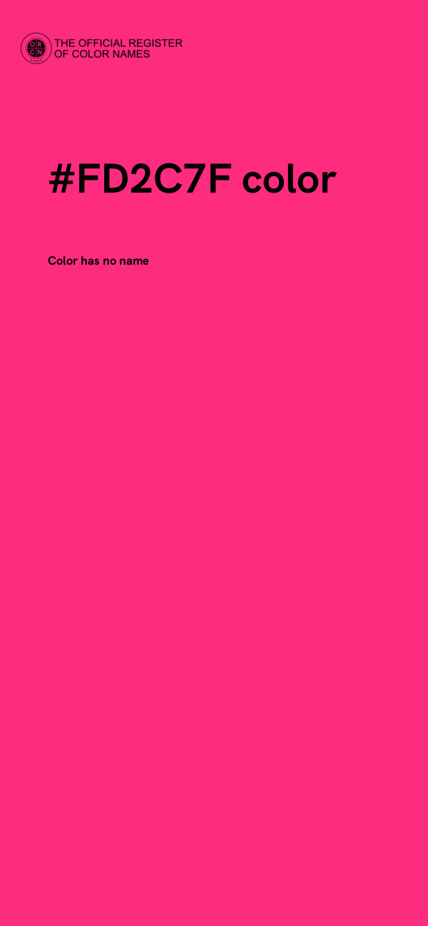 #FD2C7F color image