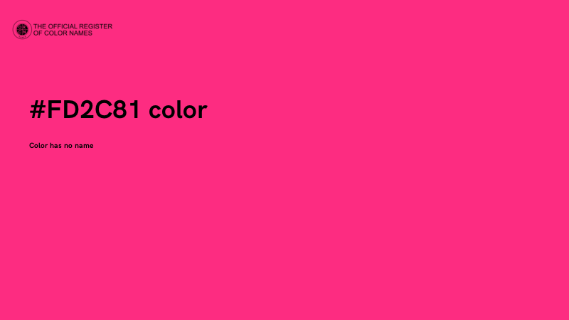 #FD2C81 color image
