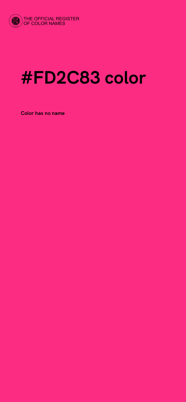 #FD2C83 color image