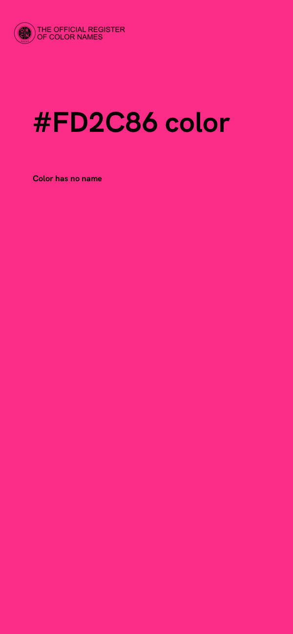 #FD2C86 color image