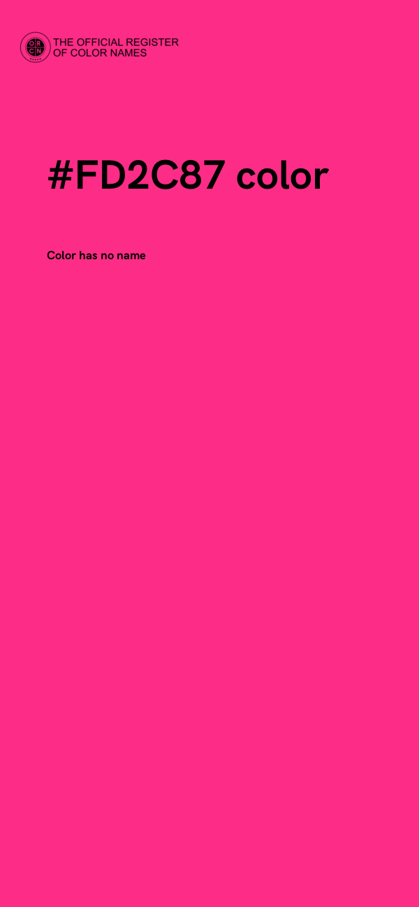 #FD2C87 color image