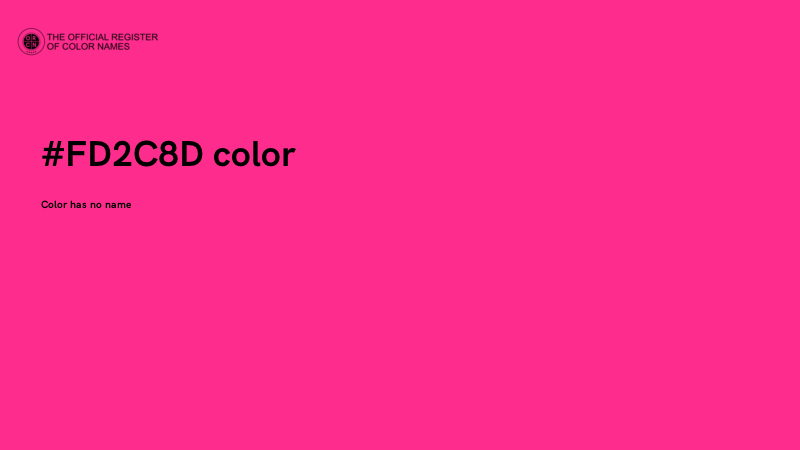 #FD2C8D color image