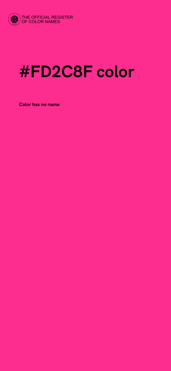 #FD2C8F color image