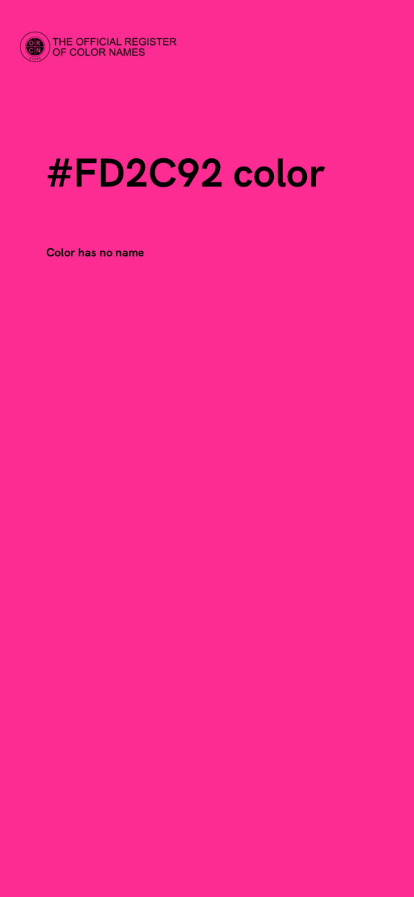 #FD2C92 color image